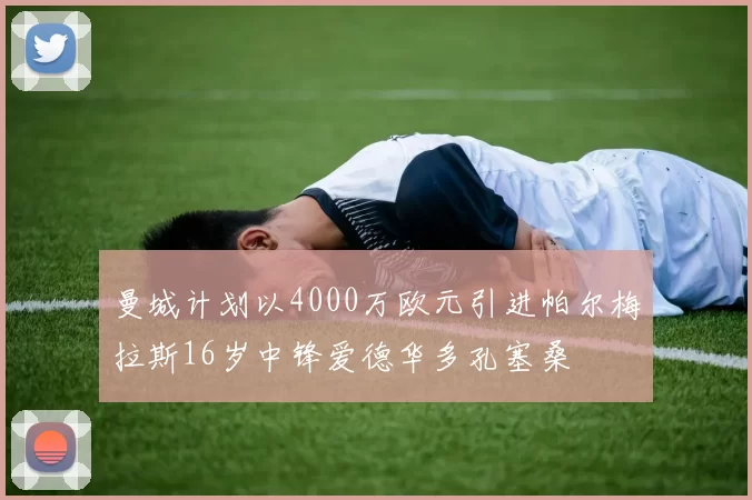 曼城计划以4000万欧元引进帕尔梅拉斯16岁中锋爱德华多孔塞桑